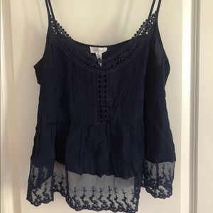 Lace tank top